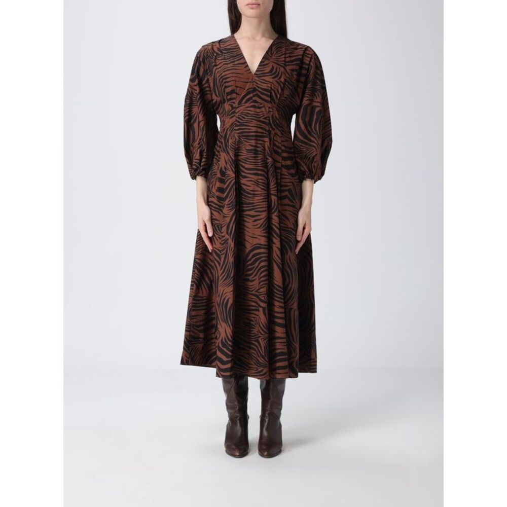 Max Mara Studio Dress Woman Brown